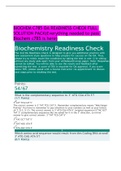 BIOCHEM C785 OA READINESS CHECK FULL SOLUTION PACK(Everything needed to pass Biochem c785 is here)