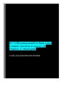 RN ATI Fundamentals Test Bank Latest Complete Questions & answers All Chapters A+ Rated guide;2022