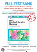 Test Bank For deWit's Medical-Surgical Nursing Concepts & Practice 4th Edition by Holly Stromberg 9780323608442 Chapter 1-49 Complete Guide.