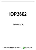 IOP2602 EXAM PACK 2022
