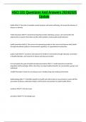 HSCI 331 Questions And Answers 2024&sol;2025 Update