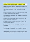 Bundle for Red Cross Lifeguarding Tests &vert; Updated & Verified &vert; with Complete Solution