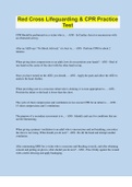 Red Cross Lifeguarding & CPR Practice Test &vert; 125 Questions with 100&percnt; Correct Answers &vert; Verified &vert; 17 Pages