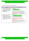 ATI PHARMACOLOGY SAUNDERS STUDY GUIDE QUESTIONS AND ANSWERS WITH RATIONALE graded A&plus;