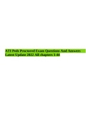 ATI Peds Proctored Exam Questions And Answers Latest Update 2022 All chapters 1-44.