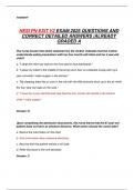 HESI PN EXIT V2 EXAM 2025 QUESTIONS AND CORRECT DETAILED ANSWERS &vert;ALREADY  GRADED A