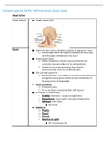 Portage Learning NURS 100 Final Exam Study Guide