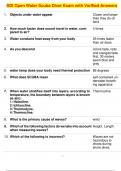 SDI Open Water Scuba Diver Exam with Verified Answers