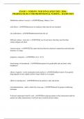 Exam 1 - NUR2474 &sol; NUR 2474 &lpar;Latest 2023 &sol; 2024&rpar; &colon; Pharmacology for Professional Nursing - Rasmussen