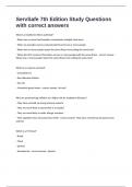 ServSafe 7th Edition Study Questions with correct answers&period;