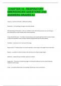 Chapter 16 - Respiratory Emergencies