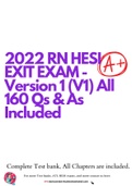 2022 RN HESI EXIT EXAM - Version 1 &lpar;V1&rpar; All 160 Qs & As Included - Guaranteed Pass A&plus;&excl;&excl;&excl; &lpar;All Brand New Q&A Pics Included&rpar;