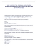 WGU MASTER&rsquo;S C702 &ndash; FORENSIC AND NETWORK  INTRUSION  EXAM UPDATED 2022&sol;2023 QUESTIONS AND  100&percnt; CORRECT ANSWERS