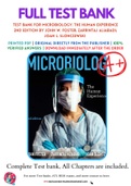 Test Bank For Microbiology: The Human Experience 2nd Edition by John W. Foster; Zarrintaj Aliabadi; Joan L. Slonczewski 9780393533248 Chapter 1-27 Complete Guide.