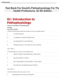 Gould's Pathophysiology for the Health Professions, VanMeter - Complete test bank - exam questions (LATEST 2022)