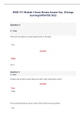 BIOD 151 Module 5 Exam Review Answer Key  &lpar;Portage learning&rpar;UPDATED 2022     