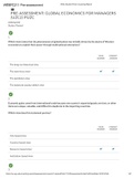 WGU WGU C211 Pre-assessment&colon; GLOBAL ECONOMICS FOR MANAGERS &lpar;Passed&rpar;