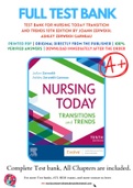 Test Bank For Nursing Today Transition and Trends 10th Edition by JoAnn Zerwekh&semi; Ashley Zerwekh Garneau 9780323642088 Chapter 1-26 Complete Guide&period;
