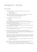 Psychology 100 - Exam 2 notes 