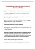 NURS 272 Exam 2 Questions And 100&percnt; Correct Answers A&plus; Graded