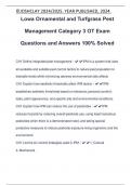 LOWA Exam Package Deal Questions and Answers 100&percnt; Solved