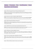 Adobe Premiere Pro Certification Exam Questions and Answers