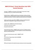 NURS 272 BUNDLED EXAMS WITH QUESTIONS AND 100&percnt; CORRECT ANSWERS