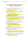 PN3 EXAM 1 QUESTIONS AND ANSWERS VERSION 1 (25 SOLUTIONS)