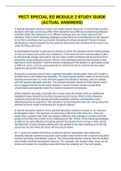 PECT SPECIAL ED MODULE 2 STUDY GUIDE &lpar;ACTUAL ANSWERS&rpar;