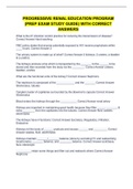 PROGRESSIVE RENAL EDUCATION PROGRAM &lpar;PREP EXAM STUDY GUIDE&rpar; WITH CORRECT ANSWERS