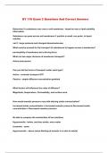 BY 116 Exam 2 Questions And Correct Answers