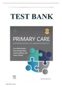 TEST BANK for Primary Care - A Collaborative Practice, 6th Edition Terry Buttaro | Primary Care A Collaborative Practice_ALL 250 CHAPTERS with Questions and Answers with Rationale | Complete Guide A+