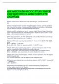 AIR WISCONSIN INDOC STUDY GUIDE 2020 QUESTIONS WITH COMPLETE ANSWERS