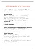 NUR 146 Exam Questions And 100&percnt; Correct Answers