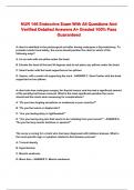 NUR 146 Endocrine Exam With All Questions And Verified Detailed Answers A&plus; Graded 100&percnt; Pass Guaranteed