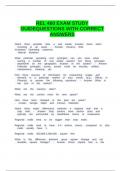 REL 460 EXAM STUDY GUIDEQUESTIONS WITH CORRECT ANSWERS&period;