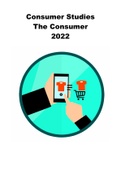 Consumer Studies Topic: The consumer 