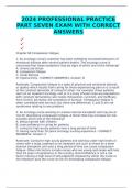 2024 PROFESSIONAL PRACTICE PART SEVEN EXAM WITH CORRECT ANSWERS