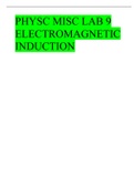 PHYSC MISC LAB 9 ELECTROMAGNETIC INDUCTION