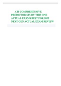  ATI COMPREHENSIVE PREDICTOR STUDY THIS ONE ACTUAL EXAMS BEST FOR 2022 NEXT GEN ACTUAL EXAM REVIEW