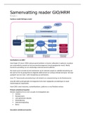 Samenvatting reader InHolland HRM&sol;GIO 