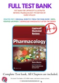 Test Bank For Lippincott Illustrated Reviews&colon; Pharmacology 7th Edition by Karen Whalen 9781496384133 Chapter 1-48 Complete Guide&period;