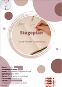 Stageplan, social worker in opleiding 1