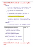 NSG 1334 EXAM 2 Peds Study Guide Latest Update 2022 NSG 1334 EXAM 2 Peds Study Guide Latest Update 2022 