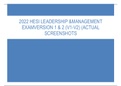 2022 HESI RN LEADERSHIP and MANAGEMENT