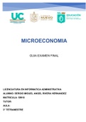GUIA EXAMEN PARCIAL DE  MICROECONOMIA