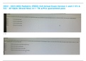 2022 - 2023 HESI Pediatric &lpar;PEDS&rpar; Exit Actual Exam Version 1 and 2 &lpar;V1 & V2&rpar; - All Q&As &lpar;Brand New&rpar; A&plus;&plus; TB w&sol;Pics guaranteed pass