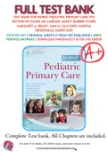 Test bank for Burns' Pediatric Primary Care 7th Edition by Dawn Lee Garzon; Nancy Barber Starr; Margaret A. Brady; Nan M. Gaylord; Martha Driessnack; Karen Dud 9780323581967 Chapter 1-46 Complete Guide.