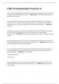 CMS Fundamentals Practice Assessment 