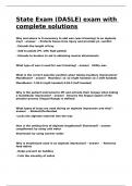 State Exam &lpar;DASLE&rpar; exam with complete solutions